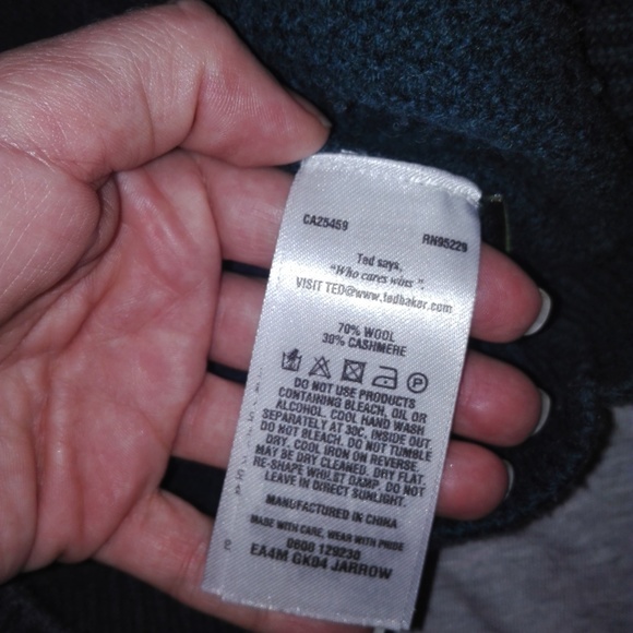 Jarrow Fine Cable Knit Sweater Ted Baker Cashmere sweater - Picture 8 of 9